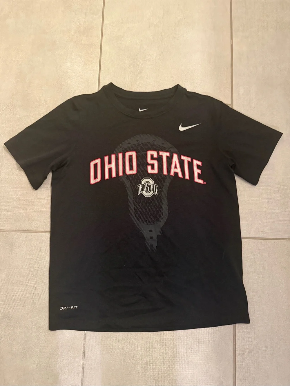 Ohio State Nike drifit lacrosse tee size YM (runs small)
